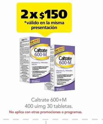 Farmacia San Pablo Caltrate 600 m tab 400 uimg fra c/30 oferta