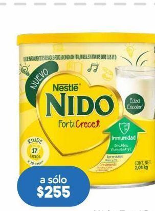 Farmacia San Pablo Nido leche en polvo forticrece c/2.04kg oferta