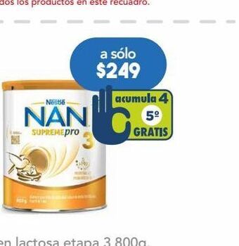 Farmacia San Pablo Nan supreme pro formula et 3 c/800gr oferta