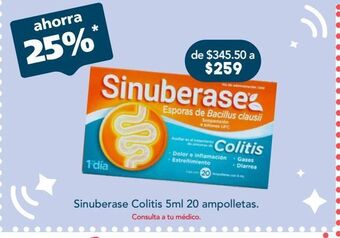 Farmacia San Pablo Sinuberase colitis ams 5ml caj c/20 oferta