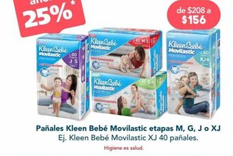 Farmacia San Pablo Kleen bb pañales movilastic xj c/40pzs oferta