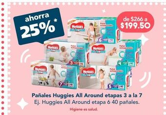 Farmacia San Pablo Huggies all around pañales e6 c/40pzs oferta