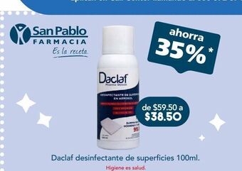 Farmacia San Pablo Daclaf desinfectante superficies c/100ml oferta
