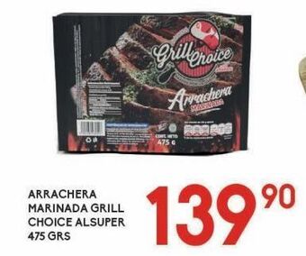 Alsuper Arrachera marinada grill choice alsuper 475g oferta