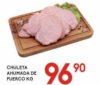 Alsuper Chuleta ahumada de puerco kg oferta