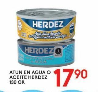 Alsuper Atún en agua o aceite herdez 130g oferta