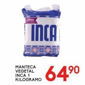 Alsuper Manteca vegetal inca 1kg oferta