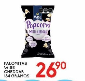 Alsuper Palomitas wise cheddar 184g oferta