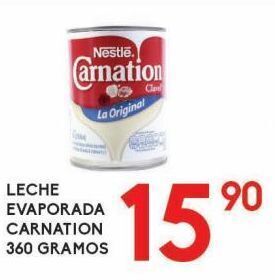 Alsuper Leche evaporada carnation 360g oferta