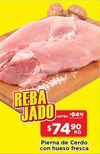 HEB Pierna de cerdo con hueso 1 kg oferta