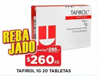 Asofarma tafirol 1g tab 20 paracetamol 20 pz