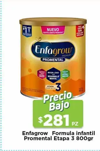 HEB Enfagrow alimento en polvo promental etapa 3 800gr 800 gr oferta