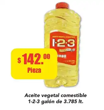 Super Aki Aceite vegetal comestible 1-2-3 galon de 3.785 lt oferta