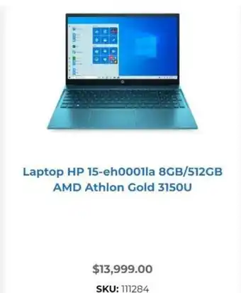 OfficeMax Laptop HP 15-eh0001la 8GB/512GB AMD Athlon Gold 3150U oferta