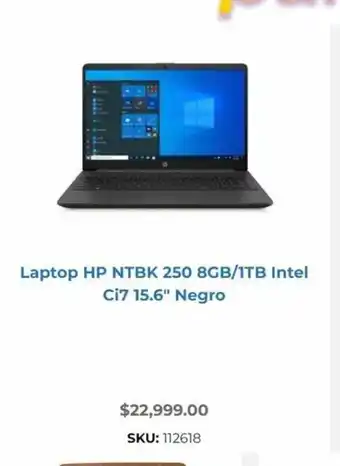 OfficeMax Laptop HP NTBK 250 8GB / 1TB Intel Ci7 15.6" Negro oferta