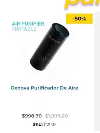 Oxnova Purificador De Aire