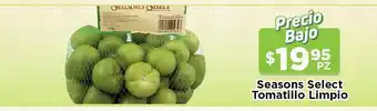 HEB Seasons select tomatillo limpio season select oferta