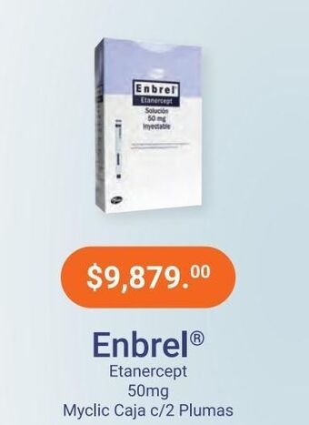 Farmacias Especializadas Enbrel 50mg myclic pluma caj c/2 oferta