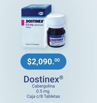 Dostinex 0.5mg tab caj c/8