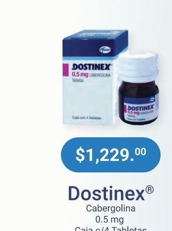 Farmacias Especializadas Dostinex 0.5mg tab caj c/4 oferta