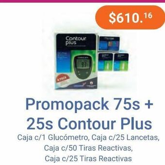 Farmacias Especializadas Promopack 75s+25s contour plus oferta