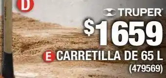 Carretilla de 65 l naranja