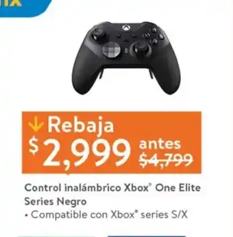 Control inalambrico Xbox One Elite Series Negro