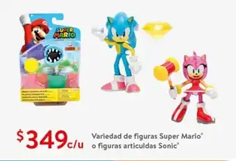 Walmart Variedad de figuras Super Mario o Figuras articuldas Sonic oferta