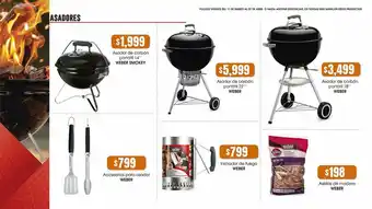 La Comer Asador de carbón weber oferta
