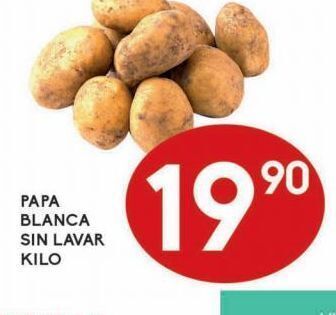 Alsuper Papa blanca sin lavar kg oferta
