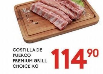 Alsuper Costilla de puerco premium grill choice kg oferta