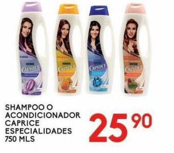 Alsuper Shampoo o acondicionador caprice especialidades 750ml oferta