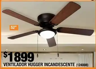 The Home Depot Ventilador de techo 52 pulgadas con luz oferta