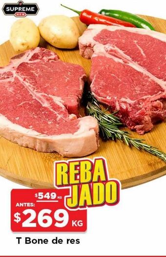 HEB Heb supreme corte de res t bone 1 kg oferta