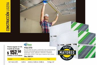 Sodimac Homecenter Panel yeso estandar 1/2" plaka oferta