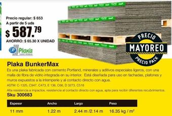 Panel cemento 1/2" bunkermax