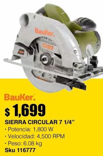 Sodimac Homecenter Sierra circular 7 1/4" oferta