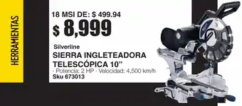Sodimac Homecenter Sierra ingleteadora telescópica 10" oferta