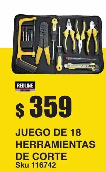 Sodimac Homecenter Juego de 18 herramientas de corte oferta