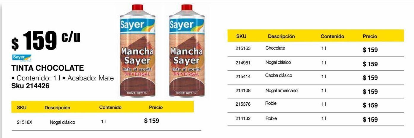 Tinta chocolate oferta en Sodimac Homecenter
