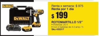 Sodimac Homecenter Rotomartillo 1/2" oferta