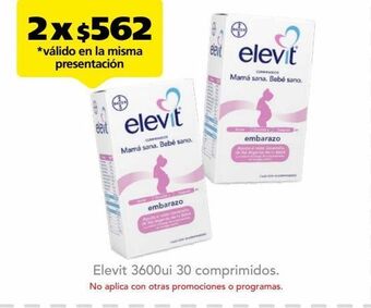 Farmacia San Pablo Elevit com 3600ui caj c/30 oferta