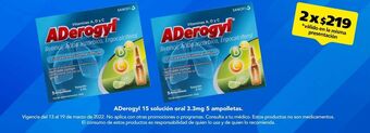 Farmacia San Pablo Aderogyl 15 oral sol 3.3mg caj c/5 oferta