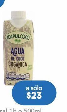 Farmacia San Pablo Acapulcoco agua coco organica c/330ml oferta