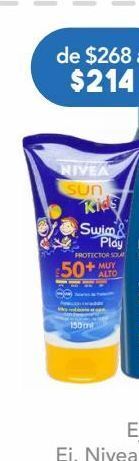 Farmacia San Pablo Nivea sun swin/play fps50 tub c/150ml oferta