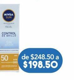 Farmacia San Pablo Nivea sun pf ctrl bri fps50 tub c/50ml oferta