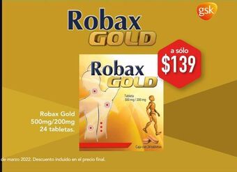 Farmacia San Pablo Robax gold tab 500/200mg caj c/24 oferta