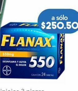 Farmacia San Pablo Flanax tab 550mg caj c/24 oferta