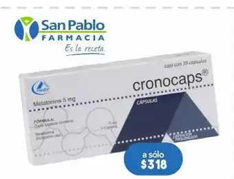 Farmacia San Pablo Cronocaps cap 5mg caj c/30 oferta