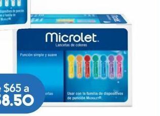 Farmacia San Pablo Microlet lancetas caj c/25 oferta